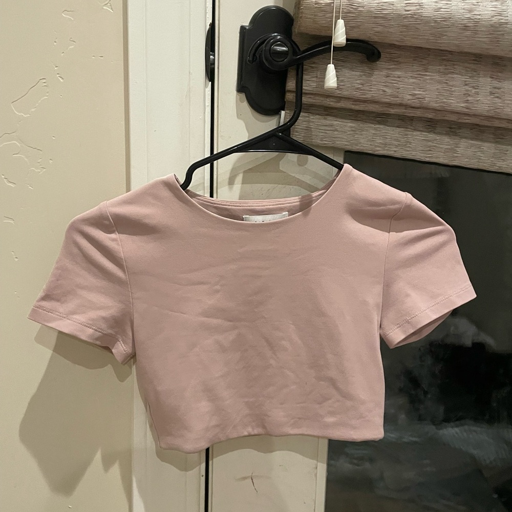aritzia babaton cropped tee
